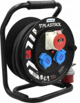 Plastrol Przedłużacz bębnowy CEE 1x16A/5P + 2-gniazda z/u 20m /H07RN-F 5x1,5/ IP44 | W-04020 | 5902273412533