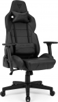 Fotel SENSE7 Sentinel - sk&oacute;rzany, czarny | 5905669153003 | 5905669153003