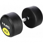 HMS &lrm;&lrm;Hantel HG PRO gumowany 1 x 37.5 kg | 17-66-166 | 5907695539547