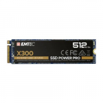 Dysk SSD Emtec X300 Power Pro 512GB M.2 2280 PCI-E x4 Gen3 NVMe (ECSSD512GX300) | ECSSD512GX300 | 3126170170750