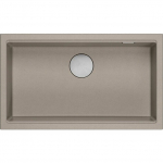 Zlewozmywak GraniteQ LOGAN 110 zlewozmywak soft taupe 76x44x23,5 cm 1-komorowy wpuszczany z syfonem manualnym stal szlachetna (HQD7644U4_BS_I-QDR) | HQD7644U4_BS_I-QDR | 5905505500411