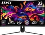 MSI MPG 321CURXDE, 31,5 Zoll QD OLED Curved Gaming Monitor, 240Hz, G-SYNC Compatible | 9S6-3DD64T-005 | 4711377252553