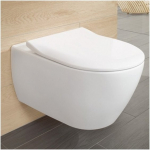 Pakabinamas klozetas su &34Slim seat&34 dangčiu Villeroy & Boch Subway 2.0, 56001001+9M78S101 | VI00002 | 1000000000132