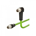 Metz METZ CONNECT kabel połączeniowy M12 męski-M12 męski, 8-biegunowy z kodem X, z hakiem prostym, 10 m | 4251394634944 | 4251394634944