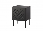 Bedside table 2 pcs. SIENA 44.5x40x59 black matt | SIENA 400048 | 5903815009907