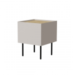Cama Bedside table, 2 pcs, FELLINI, 40x41x60, cashmere + oiled oak top | 400140 | 5903815010682