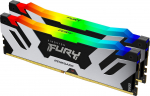 DDR5.... 96 GB . 6400 MHz. CL32 FURY Renegade Silver RGB Kingston XMP (2x48 GB) | KF564C32RSAK2-96 | 740617338652