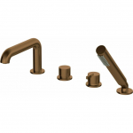 Bateria prysznicowa Deante Bateria wannowa 4-otworowa z zestawem prysznicowym | BQS C14M | 5907650868996