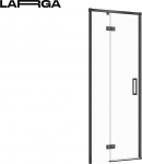 Cersanit S932-127 Drzwi Na Zawiasach Kabiny Prysz Larga Czarna 80x195 Lewe Szkło TRANS // KNC.DRZ-LARGA-80X195-TR-L-CZ | 5901771012504 | 5901771012504