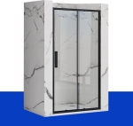 Rea Drzwi prysznicowe Rapid Slide Przesuwne Czarne Matowe 100 Rea | REA-K6400 | 5902557342341