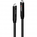 Kabel USB Lindy USB-C - USB-C 15 m Czarny (43399) | 43399 | 4002888433990