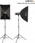 Lampa studyjna Walimex walimex pro Stager 400 HSS Set Double | 23386 | 4056929233865