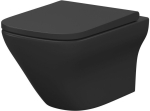 Deska sedesowa Cersanit SET B575 MZ UM LARGA SQUARE CLEAN ON DESKA SLIM WRAP DUR WO ŁW ANTRACY | SZCZ1002946324 | 5901771060390