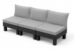 Keter Darza kanapa trzyosobowy Elements 3 Seater poduszki/kolory 8711245158020 | 8711245158020 | 8711245158020