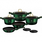 Berlinger Haus Zestaw garnk&oacute;w METALLIC EMERALD BH-6065 | BH-6065 | 5999056798366
