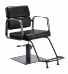 Activeshop Fotel fryzjerski Gabbiano Porto czarny z szarą podstawą | 5906717465109 | 5906717465109