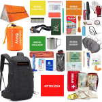 Plecak turystyczny Plecak Ewakuacyjny Survival +wyposażenie Readypack S2 Pełen Zestaw Awaryjny / Readypack S2 Czarny | SB10828 | 5901421226282