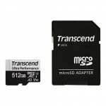 Karta Transcend 340S MicroSDXC 512 GB Class 10 UHS-I/U3 A2 V30 (TS512GUSD340S) | TS512GUSD340S | 760557863151