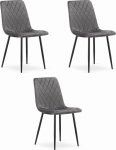Leobert Krzesło TURIN - ciemny szary aksamit x 3 | model_3502_3-TURIN-AMPY03 | 5903332067190