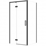 Cersanit SET C115 KABINA LARGA ZAWIAS LEWA CZARNA 100X80X195SZK TRANS WIR | SZEZ1004721522 | 5901771132387