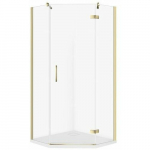 Cersanit SET C540 KABINA PIĘCIOKĄTNA CITY PRAWA ZŁOTA 80X80X195+TAKO SLIM WIR | SZEZ1005180085 | 5901771110569