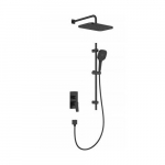 Zestaw prysznicowy KFA 4529-301-81 / KFA / MALAGA / ZESTAW NATRYSKOWY PODTYNKOWY Z DRĄŻKIEM PRZESUWNYM , BLACK / | 5907571452915 | 5907571452915