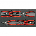Knipex Szczypce segera do pierścieni osadczych zestaw 6szt. - 002001V02 | 002001V02 | 4003773069652