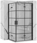 Rea REA-K8412 ŚCIANKA PRYSZNICOWA MOLIER BLACK KRATKA 80X190 REA // KN.REA.ŚCIA-MOLIER-80-BL | REA-K8412 | 5902557357406