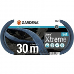 Gardena Textile Hose Liano Xtreme 1/2, 30 meter set (dark grey/orange, model 2023, incl. cleaning syringe, 2 tap connectors) | 18477-20 | 4066407501881