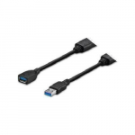 Kabel USB VivoLink USB-A - USB-A 5 m Czarny (PROUSB3AAF5C) | PROUSB3AAF5C | 5704174459781