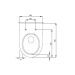 Miska WC Koło Nova Pro Rimfree wisząca (M33120) | M33120 | 5906976399856