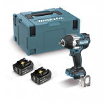 MAKITA DTW700RTJ power screwdriver/impact driver 1/2" 2x LXT 18V 5,0Ah Black, Blue | DTW700RTJ | 088381723862