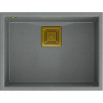 Zlewozmywak Quadron DAVID 50 GraniteQ silver stone/elementy złote | 39221000 | 5904310991360