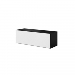 Cama full storage cabinet ROCO RO1 112/37/39 black/black/white | RO1 CZ/CZ/BI | 5903815004902