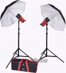 Zestaw studyjny Aurora Zestaw światła błyskowego Orion 800 kit 2 (2 lampy, parasolki, statywy) | 8809386074795 | 8809386074795