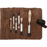 Kirschen Kirschen Firmer Chisel Set 6pcs. Leather Bag 6-10-12-16-20-26 | 1171002 | 4016649171014
