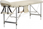 Bodyfit Ł&oacute;żko aluminiowe do masażu 2 segmentowe beżowe (468) | 468-uniw | 5902759971028