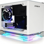In Win A1 Plus white, PSU 650W GOLD included, Mini ITX, TG, ARGB Fans, Qi 10W Charging | GEIW-140 | 4710474947607