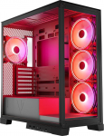Black COMPUTER CASE SPACE ARGB | AT-SPACE-PG-10-000000-0002 | 5903560981282