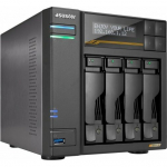 Serwer plik&oacute;w Asustor Lockerstor 4 Gen3 AS6804T 4-Bay AMD Ryzen V3C14 16GB ECC DDR5 2x 10 GbE 2x 5 GbE Czarny | AS6804T | 4710474831555