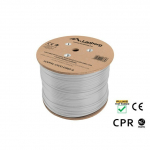 Cable LAN UFTP Cat-6A 305M wire CU LSZH CPR+ fluke passed, grey | LCUF6L-11CU-0305-S | 5901969427653