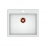 Zlewozmywak Quadron MORGAN 110 GraniteQ miedziany / biały metalik | 39221000 | 5903242531262