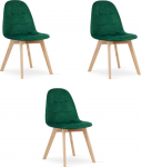 Leobert Krzesło BORA - ciemna zieleń aksamit x 3 | model_3757_3-BORA-ALFY71 | 5903332067558