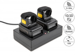 Delock Ringbarcode Scanner 1D und 2D mit 2,4 GHz oder Bluetooth (2 St&uuml;ck) | 90610 | 4043619906109