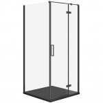Cersanit SET C515 KABINA CITY PRAWA CZARNA 90X90X195+TAKO SLIM CZARNY MAT WIR | SZEZ1003156661 | 5901771837183