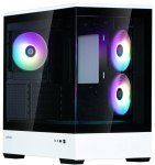 Zalman P30 PC-Geh&auml;use, Mini-Tower, mATX, Tempered Glass - schwarz / wei&szlig; | GEZA-118 | 8809213764462