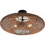 Lampa sufitowa DELIGHT Trio Hedda 612300236 plafon lampa sufitowa 2x40W E27 czarny mat | 612300236 | 4017807504637