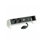 Ładowarka Bachmann DESK2 2xzłącze ochronne USB-C, ładowarka USB 30 W, 1xABD 0,2 m GST18, biały | 4057298083846 | 4057298083846