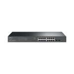 TP-LINK | SG2218P | JetStream 18-Port Gigabit Smart Switch with 16-Port PoE+ | Rack-mountable | Managed | TL-SG2218P | 4897098689509
