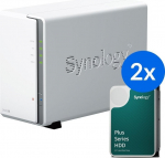 Serwer Synology Synology DS223j /8T | 2-zatokowy serwer NAS w zestawie z dyskami o łącznej pojemności 8TB, Tower | DS223J-8T-00-2 | 5907772508053